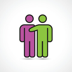 Support and Friendship Icon