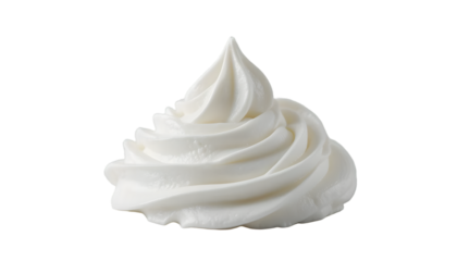 whipped cream isolated