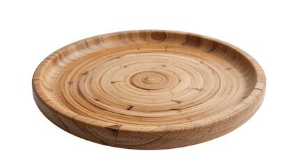 wooden tray isolated