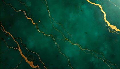 Green and Black Marble Flooring Luxurious Natural Stone Texture