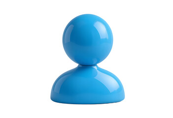3d user icon isolated