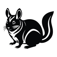 vector illustration of a rat
