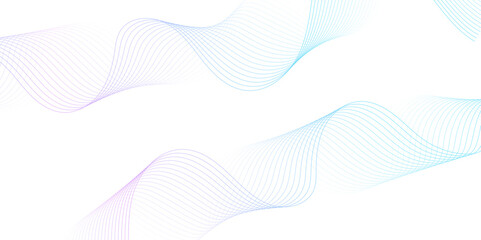 White wave curve lines banner background design. Abstract soft wave lines dynamic flowing purple and blue isolated background. Vector Illustration of the pink pattern of lines. stripes on white.