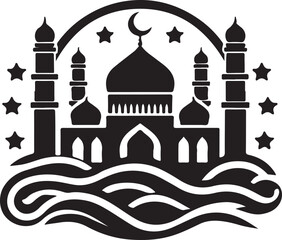 mosque vector illustration