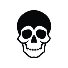 a detailed human skull.eps