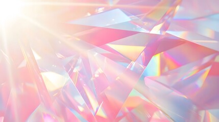 Glitter pastel crystal and spectrum background