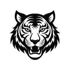 a vector illustration of tiger head.eps