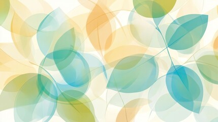 Abstract pastel leaves background.