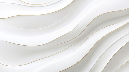 Abstract white background with gold lines, a modern design
