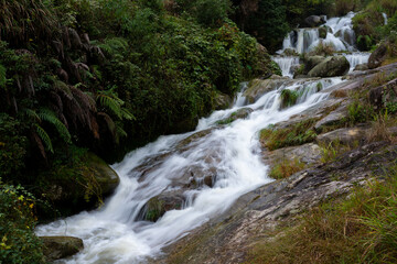 Fototapeta premium Yunhe Terraced Silver Valley Scenic Area in Lishui, Zhejiang, China, Asia