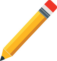 Colorful Pencil icon vector and flat design.
