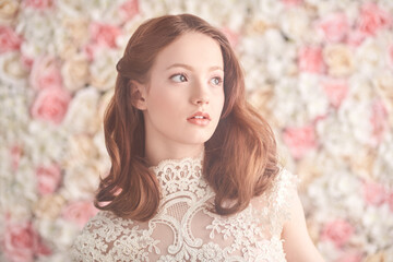 romantic bride woman