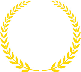 Laurel Wreath Ribbon Vector Illustration