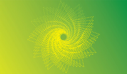 Abstract spiral vortex style green color Green Background