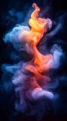 Fototapeta premium Ethereal colored smoke flow