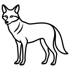 vector image of a fox