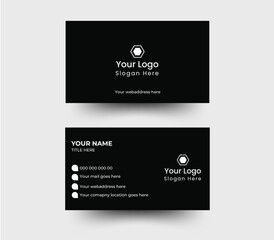 Obraz premium Modern corporate business card design template. Look stylish clean and professional visiting card, Elegant and professional business card design for corporate branding. 