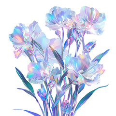 Fototapeta premium Floral flower vector Illustrations on white background