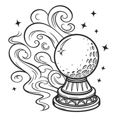 black silhouette of a globe