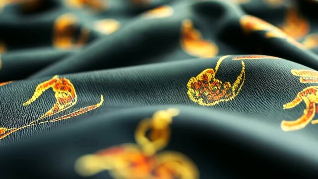 Close-up of a modern DTF printing process, with high-speed ink application forming a crisp, detailed image on premium fabric.