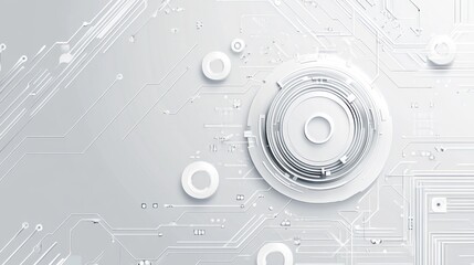 Obraz premium Abstract circuit board design, futuristic technology, modern background