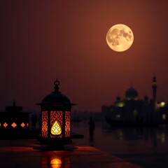Islamic style lantern design for ramadan celebration Muslim lamp