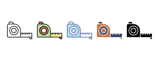 Measurement icon with multiple style