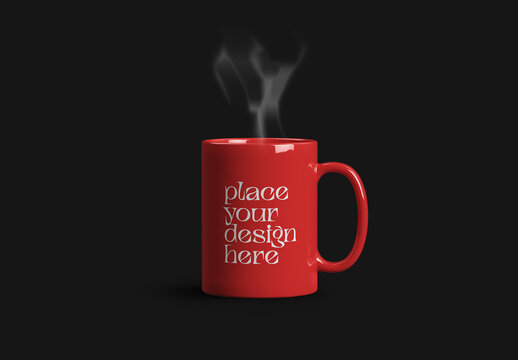 Realistic Ceramic Mug Mockup