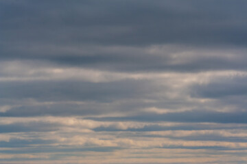 Beautiful vibes and sky with cloud in the sunset. Evening sky background with colorful sunlight...