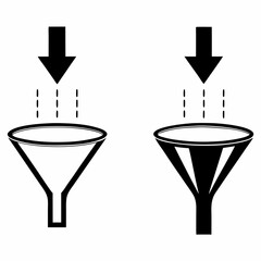 Simple Funnel Process Vector design.