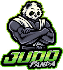 Judo panda mascot