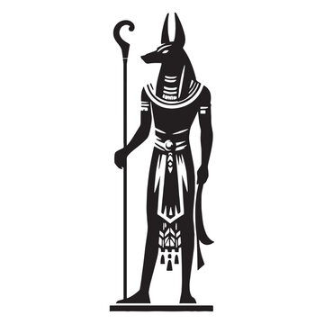 recommend clip art: Enigmatic Anubis silhouette, watching over the departed - Anubis illustration - Anubis vector - Egyptian god silhouette - Egyptian silhouette
                    
                    