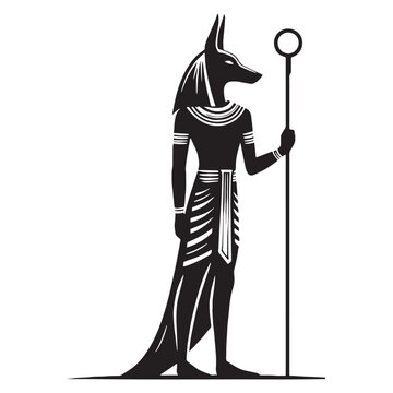 recommend clip art: Divine Anubis silhouette, the jackal-headed protector - Anubis illustration - Anubis vector - Egyptian god silhouette - Egyptian silhouette
                    
                    