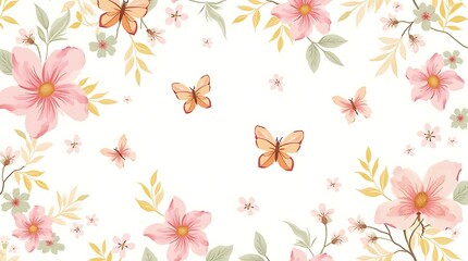 seamless pattern with flowers