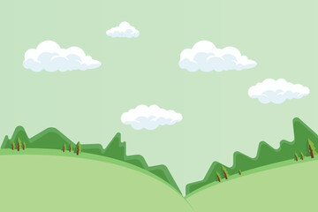 Abstract modern futuristic environment green background for presentation and slide for work campaign