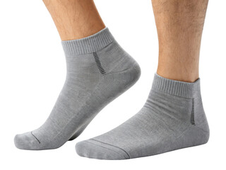 Comfortable gray socks mockup showcasing stylish design perfect for casual wear and everyday use