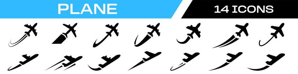 plane takeoff icon. flight icon. © DOBRYI VECHIR STUDYA