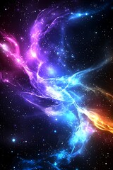 Obraz premium Cosmic Nebula Abstract
