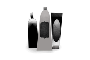 Cosmetics Shampoo and Conditioner Illustration