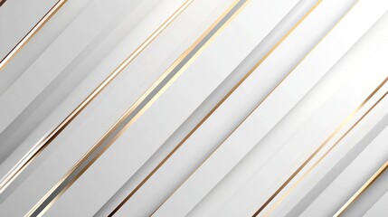 Obraz premium Abstract diagonal lines, white and gold background, graphic design