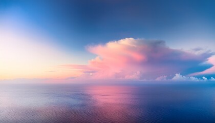 Obraz premium Pastel clouds drift in a serene ballet. 