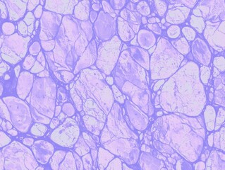 Fototapeta premium Abstract Purple Stone Texture: A high-angle shot presents an abstract textural pattern. Its design comprises of a network of connected oval shapes, evoking the appearance of stones or rocks.