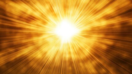 Obraz premium Stunning light burst with radiant golden rays illuminating the darkness isolated on white background.