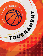 basket ball with a basketball tournament