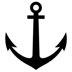 anchor icon on white background