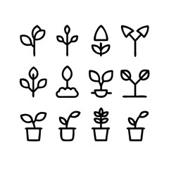 Sprout Plant Icons