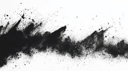 Naklejka premium scanned paper, Distressed black texture. Dark grainy texture on white background. Dust overlay textured. Grain paper noise particles. Rusted white effect. Grunge design elements.