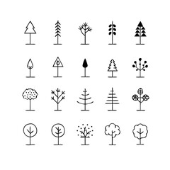 Tree Icons Vector
