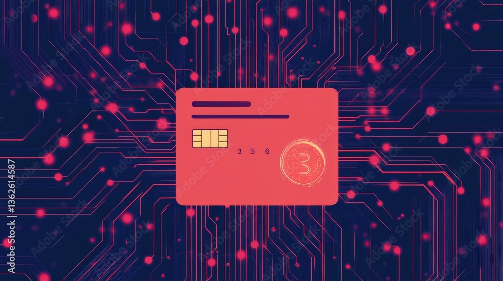 Poster ai-driven fraud detection system securing digital payments and cashless transactions.