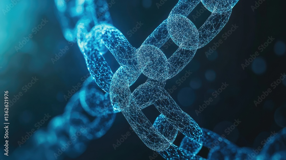 Poster blockchain-powered digital banking system ensuring secure decentralized transactions and smart contr